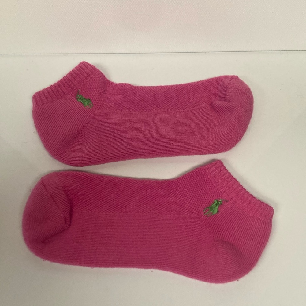 Hot Pink Polo Athletic Socks